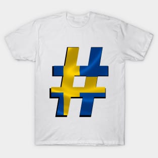 Hashtag Flag - Sweden T-Shirt